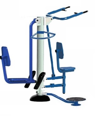 Dụng Cụ Thể Thao Ngoài Trời | Dụng cụ 3 trong 1: Kéo tay - Đạp chân - Xoay eo