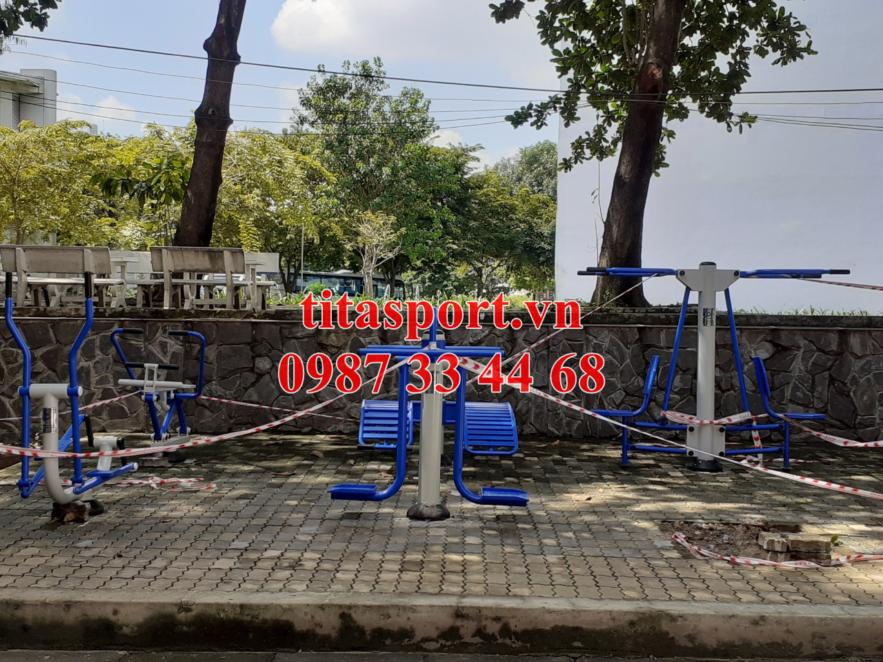 thiết bị tập thể thao ngoài trời khu dân cư