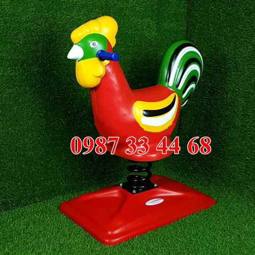 Thú nhún lò xo con gà trống